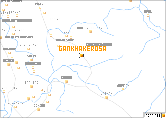 map of Gankhak-e Ro\