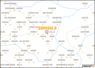 map of Gankoula