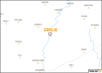 map of Ganlie