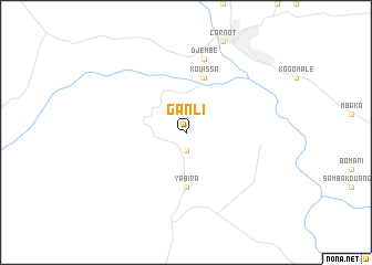 map of Ganli