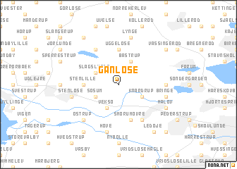 map of Ganløse