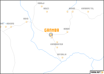 map of Ganmba
