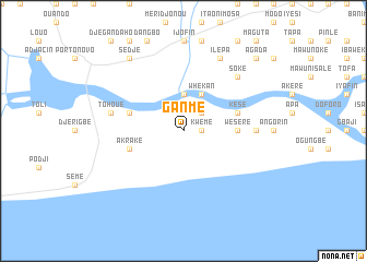map of Ganme