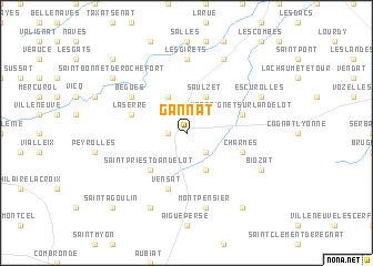 Gannat France Map Nona Net