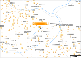 map of Gannāwāli