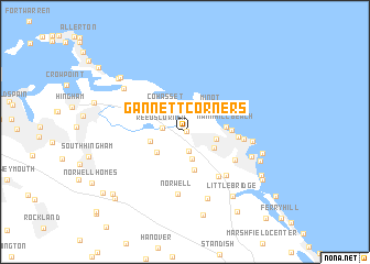 map of Gannett Corners