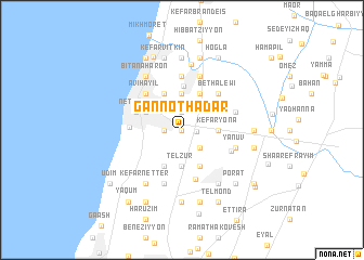 map of Gannot Hadar