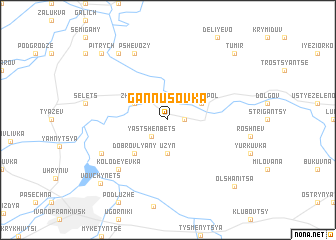 map of Gannusovka