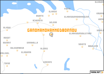map of Ganoma Mohammed Bornou