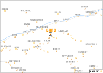 map of Gano