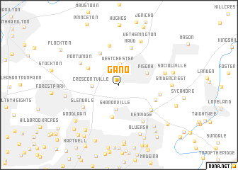 map of Gano