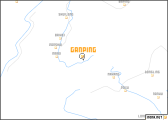 map of Ganping