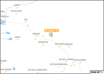 map of Gansag