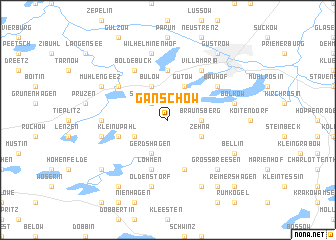 Ganschow (Germany) map - nona.net