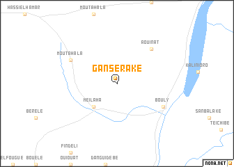 map of Ganséraké