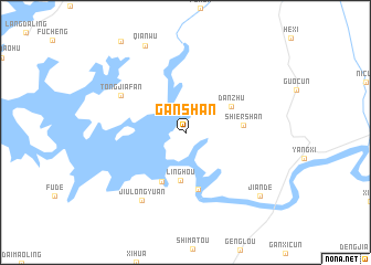 map of Ganshan