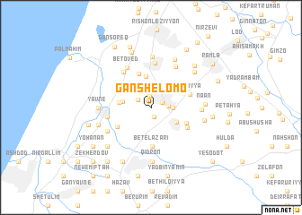 map of Gan Shelomo