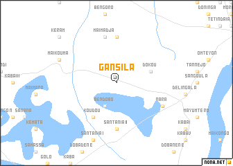 map of Gansila