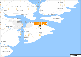 map of Gånsvik
