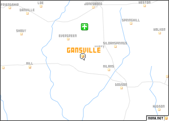 map of Gansville