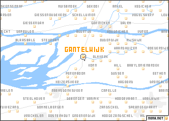 map of Gantelwijk