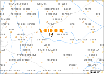 map of Gantiwarno