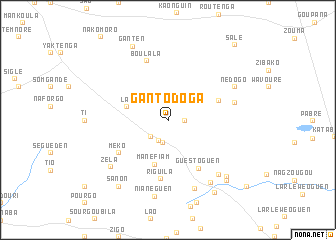 map of Gantodoga