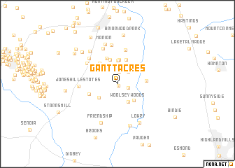 map of Gantt Acres