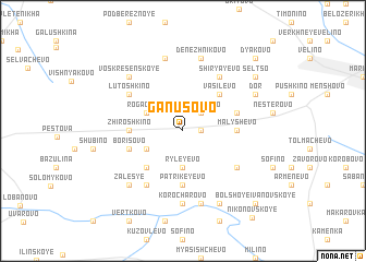 map of Ganusovo