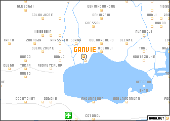 map of Ganvié