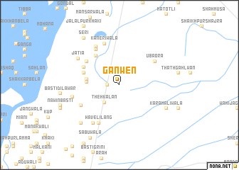 map of Ganwen