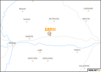 map of Ganxi