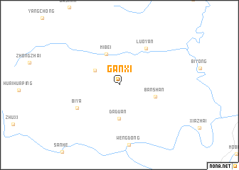 map of Ganxi