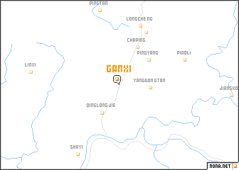 map of Ganxi