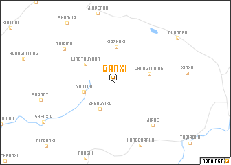 map of Ganxi