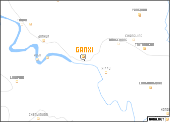 map of Ganxi