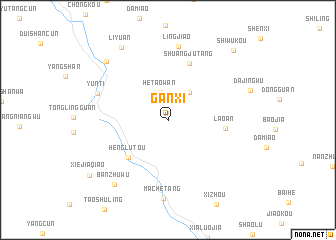 map of Ganxi