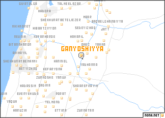 map of Gan Yoshiyya