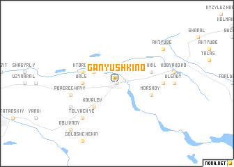 map of Ganyushkīno