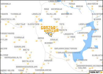 map of Ganzda