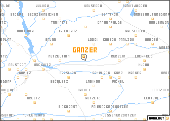 map of Ganzer