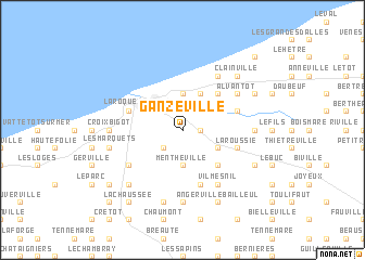 map of Ganzeville