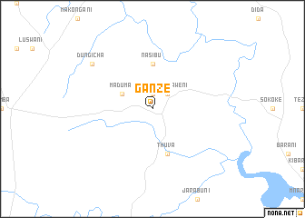 map of Ganze