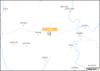 map of Ganzhai