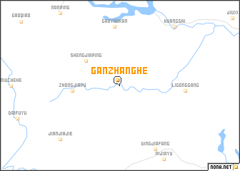 map of Ganzhanghe