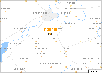 map of Ganzhi