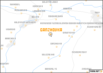 map of Ganzhovka