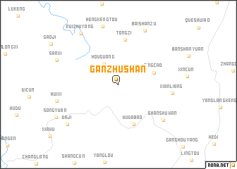 map of Ganzhushan