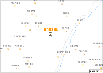 map of Ganzhu