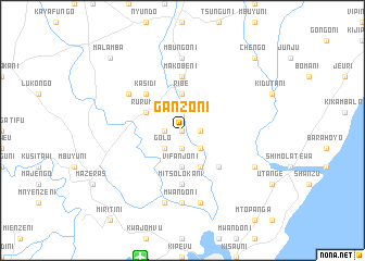 map of Ganzoni